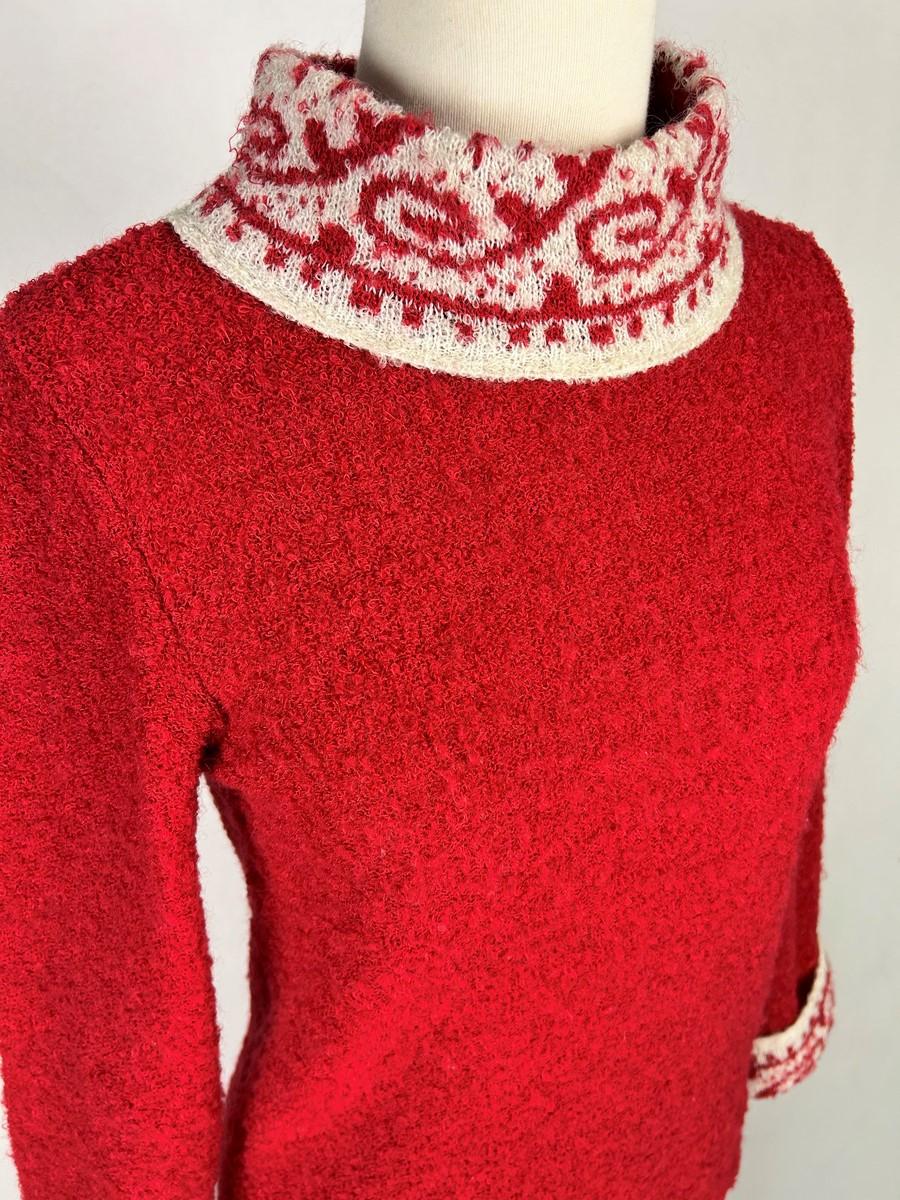 Donna Mohair Sweater and skirt by Jean Dessès - France Circa 1968 in vendita