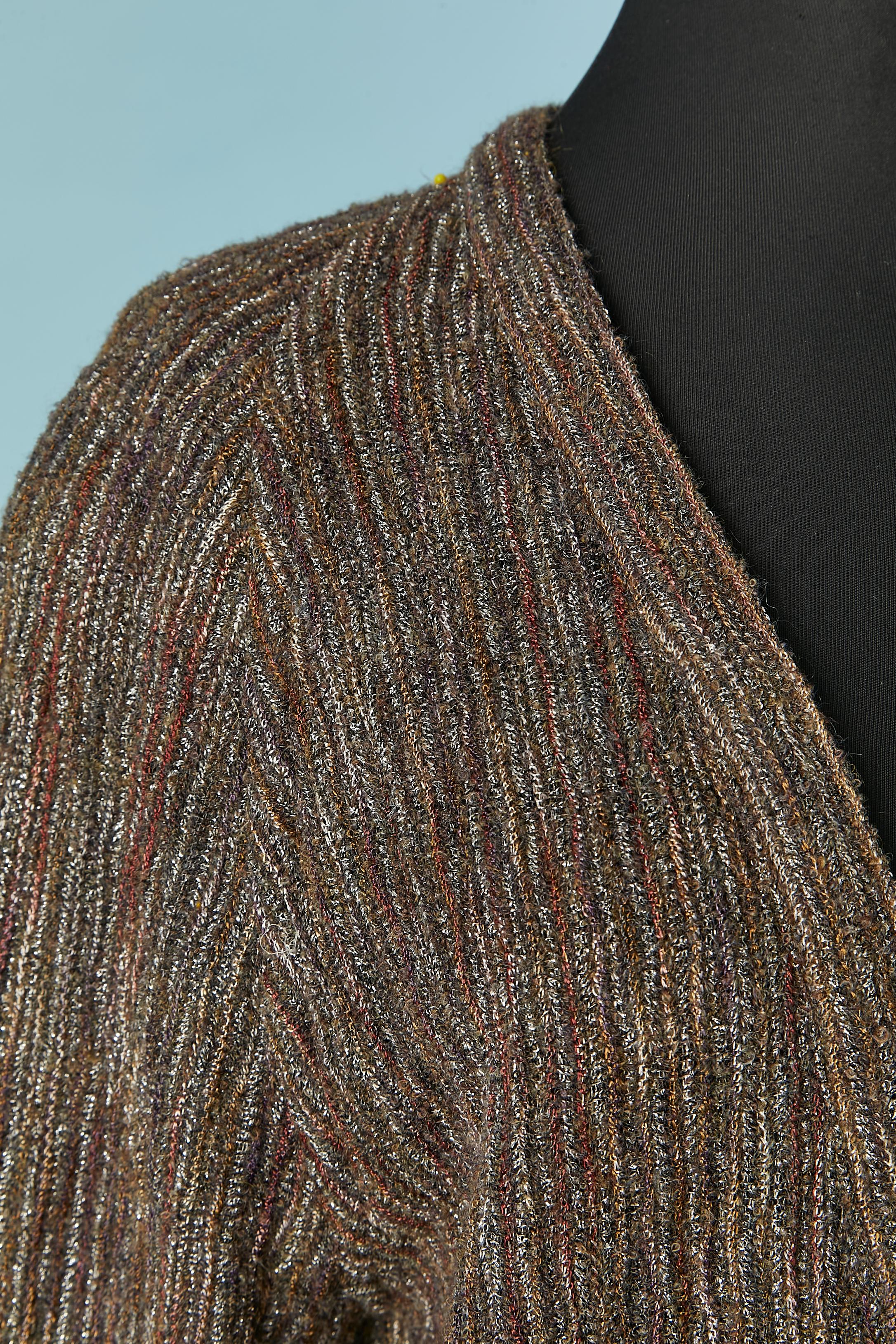 Black Mohair, wool and lurex jacquard  cardigan MISSONI for Hudson's For Sale