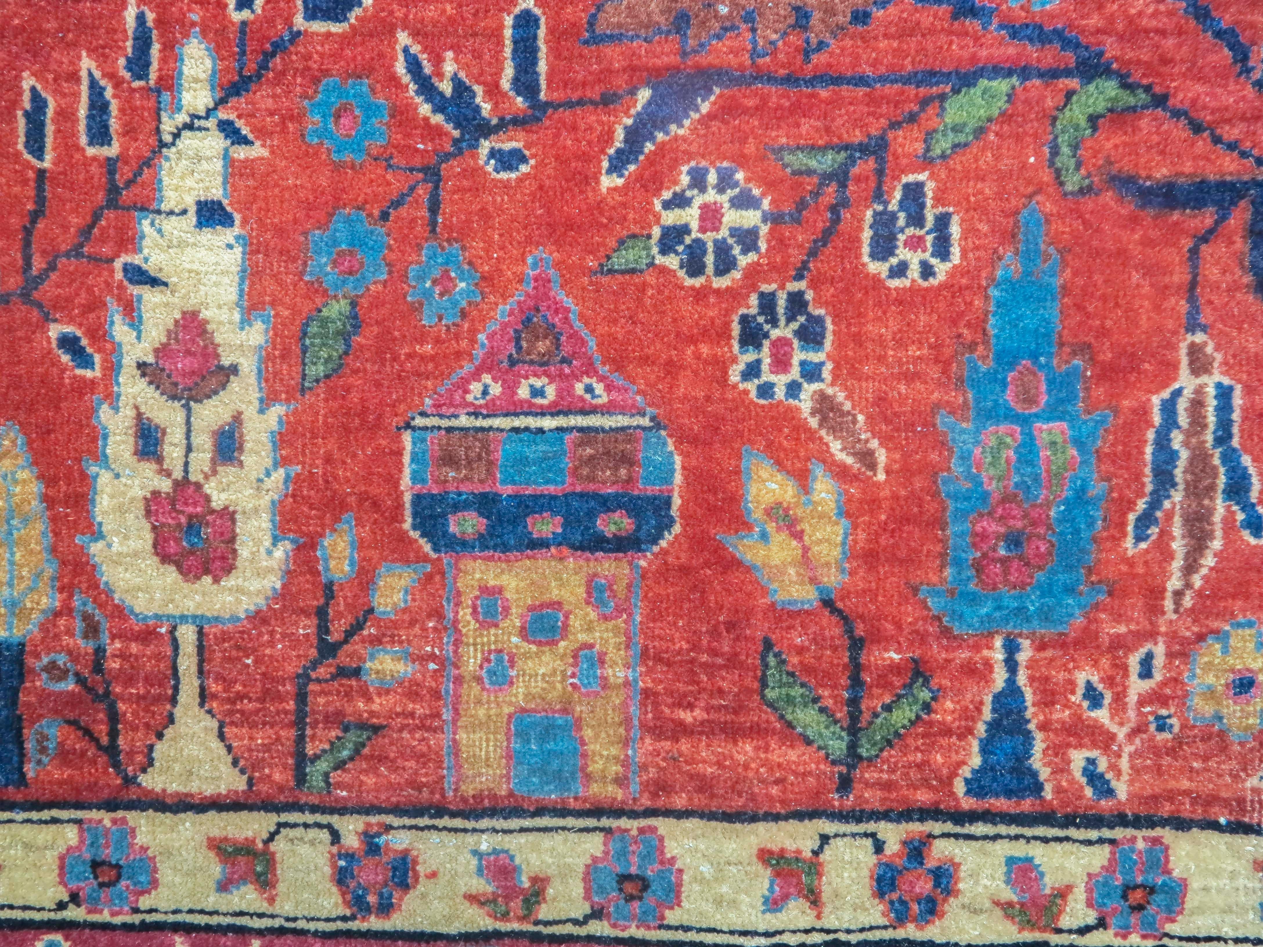 Hand-Knotted Mohajeran Sarouk carpet
