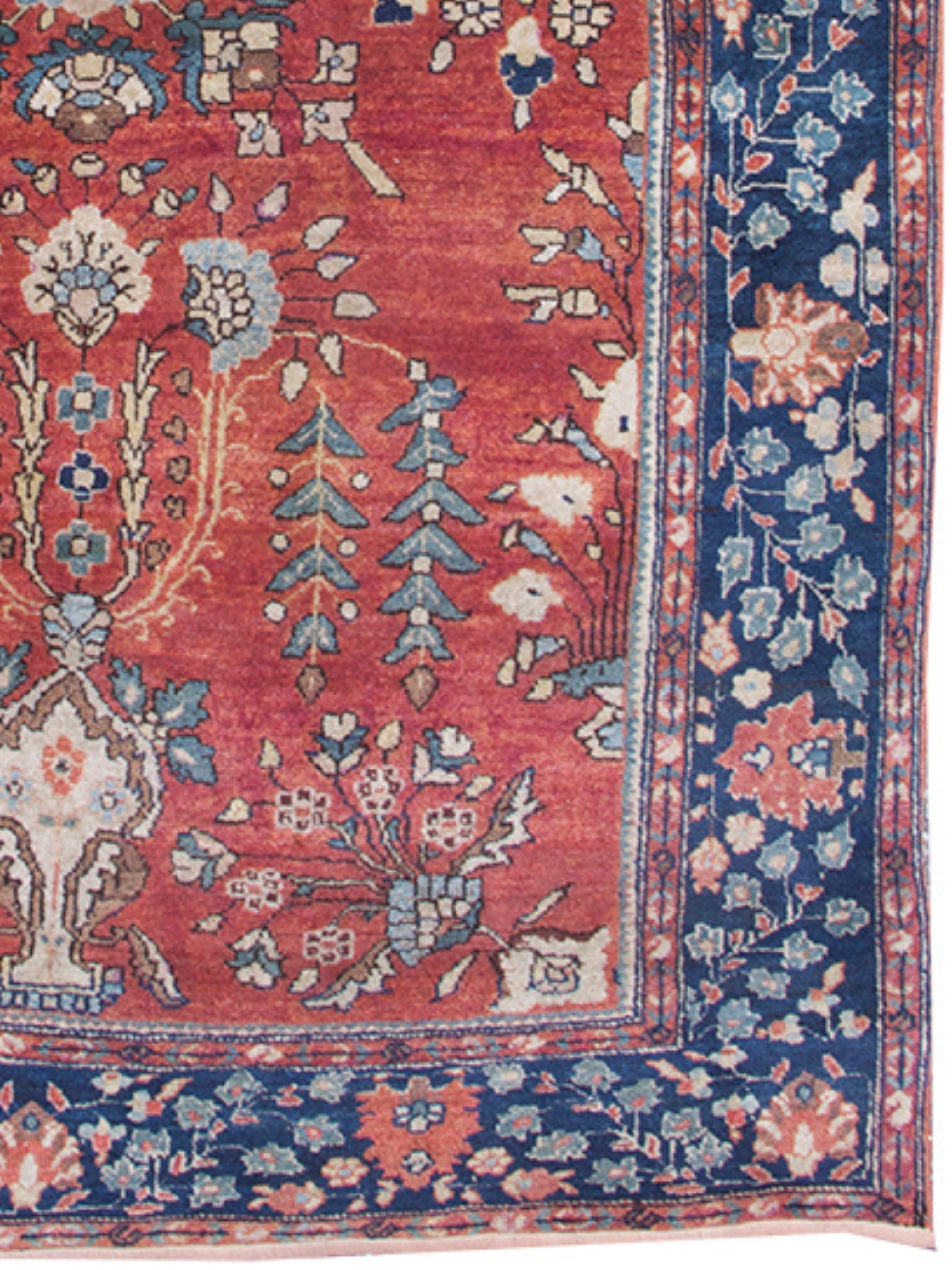 Noué à la main Tapis sarouk de Mohajeran, début du 20e siècle en vente