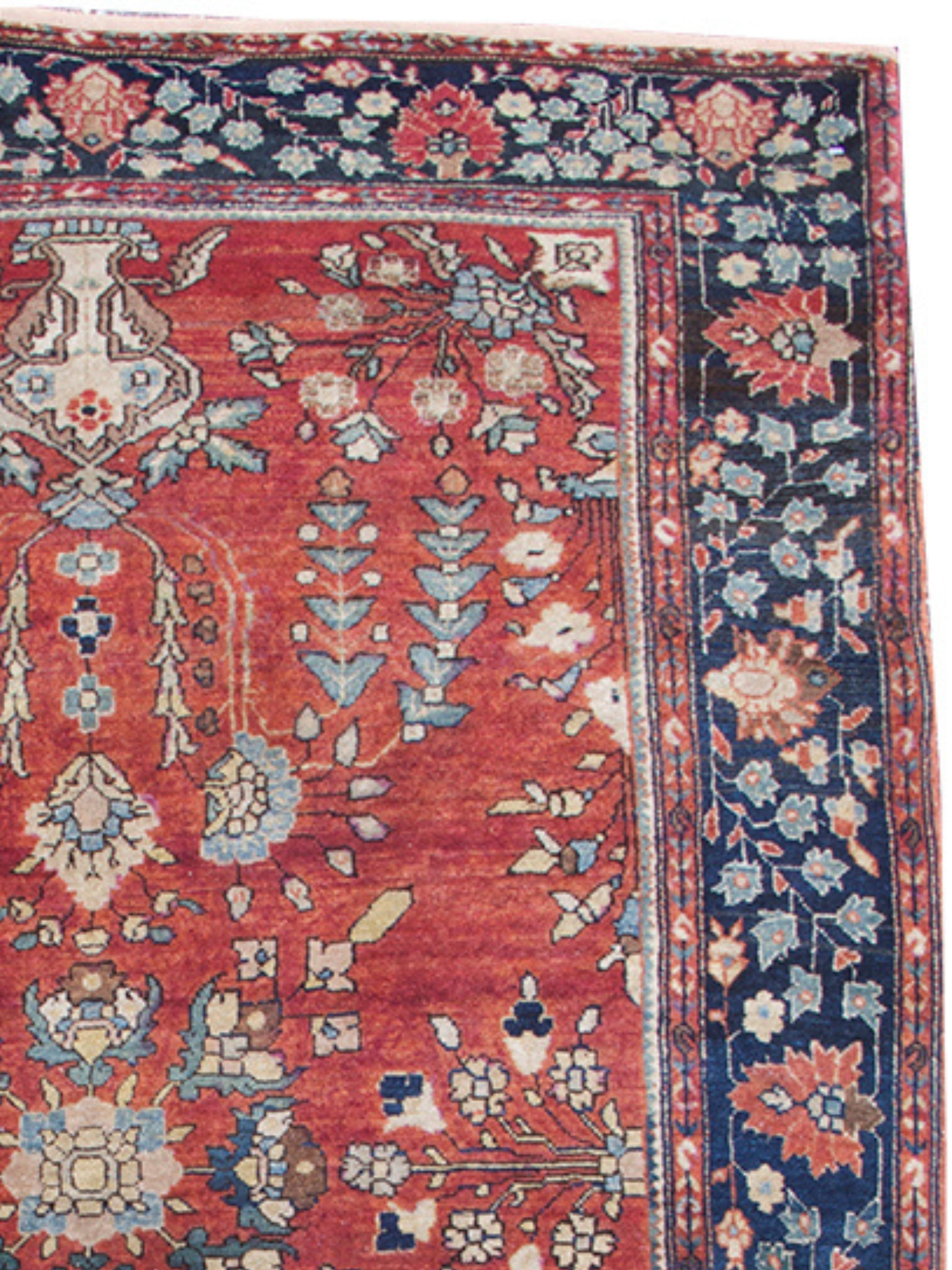 Tapis sarouk de Mohajeran, début du 20e siècle Excellent état - En vente à San Francisco, CA