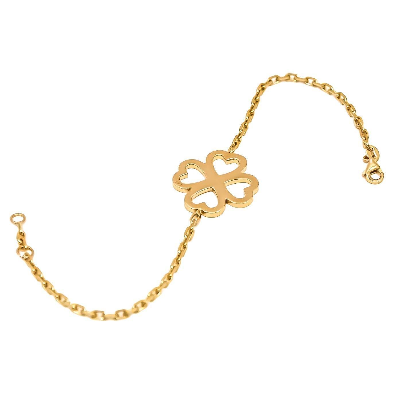 Heart Blossom Bracelet in 18kt Gold by Mohamad Kamra For Sale 1