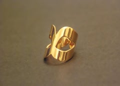 Venetian Mask Ring in 18kt Gold by Mohamad Kamra