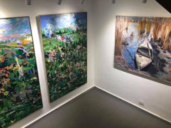 ""Paradise"" Gemälde 75"" x 45"" Zoll von Mohamed Abla