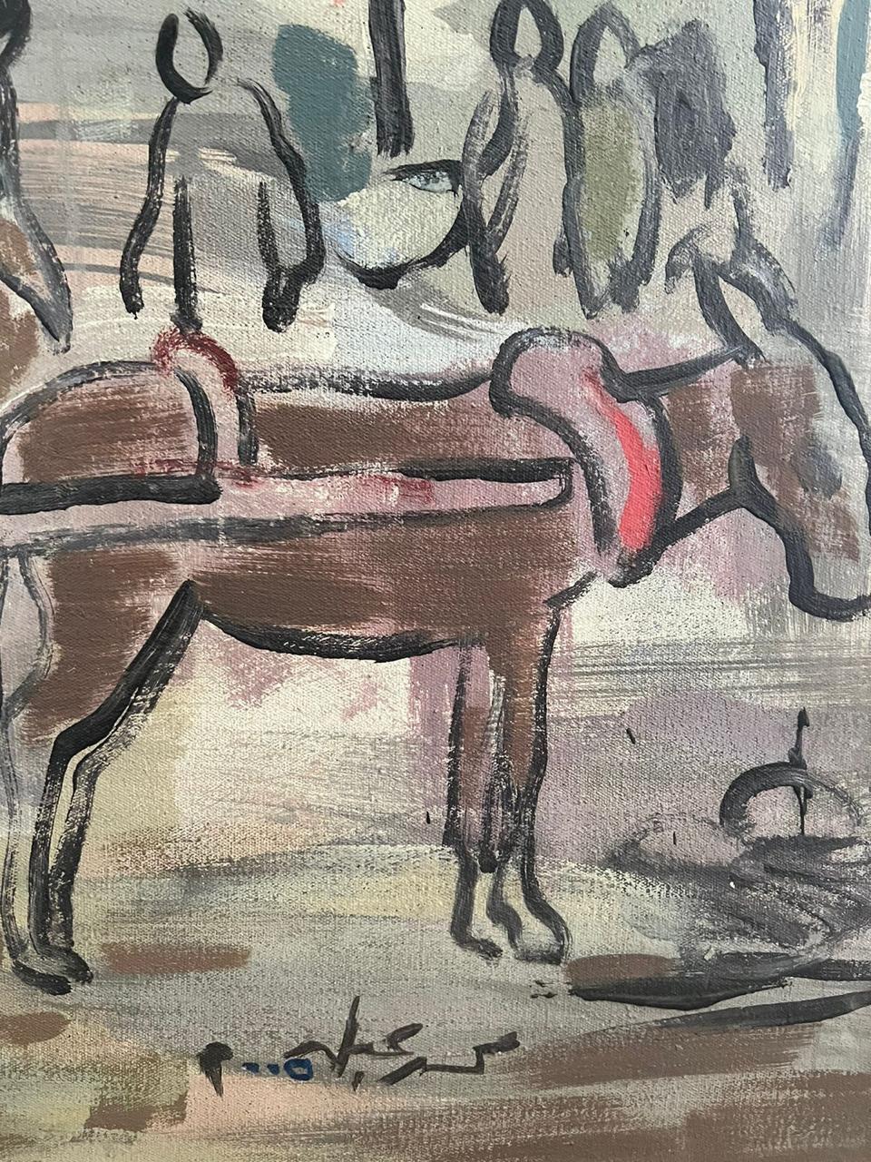 „Der Kairo-Markt“ Figuratives Ölgemälde 51