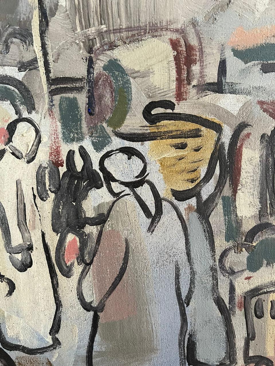 „Der Kairo-Markt“ Figuratives Ölgemälde 51