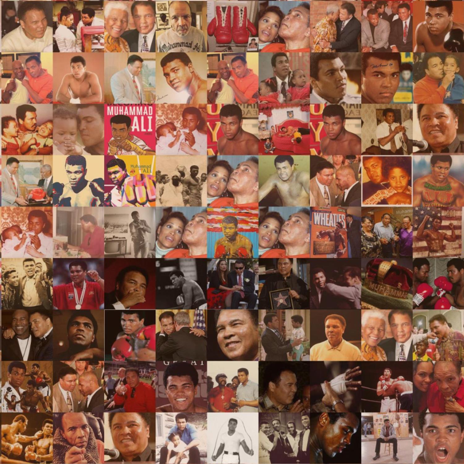 Mohamed Ali Mosaic Photos In New Condition For Sale In Paris, FR