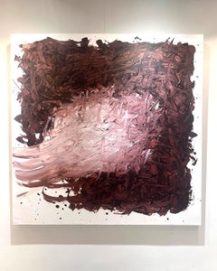 „Love“ Kalligrafie Abstraktes Gemälde 55" x 55" Zoll von Mohamed Hassan