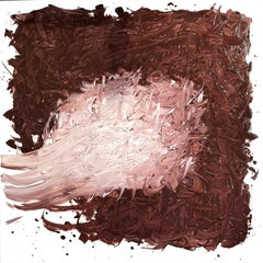 "Amor" Pintura abstracta caligráfica 55" x 55" pulgadas by Mohamed Hassan