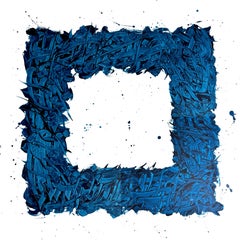 "Masculino" Pintura abstracta caligráfica 55" x 55" pulgadas by Mohamed Hassan