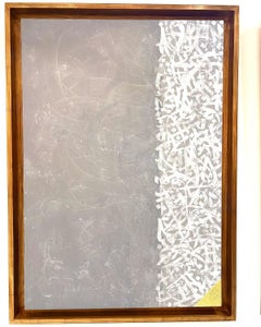 „Women Love 2“ (FRAMED) Kalligraphie-Gemälde 51" x 35" Zoll von Mohamed Hassan