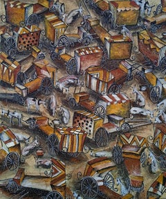 Cuadro «Cartwheels», de 43" x 37" pulgadas, de Mohamed Hussein