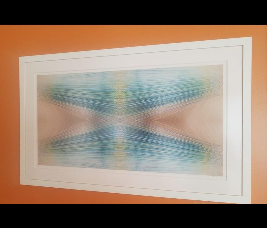 Mohamed Yakub Color Long Exposure Photograph Teal Abstract Horizontal Kenyan For Sale 1