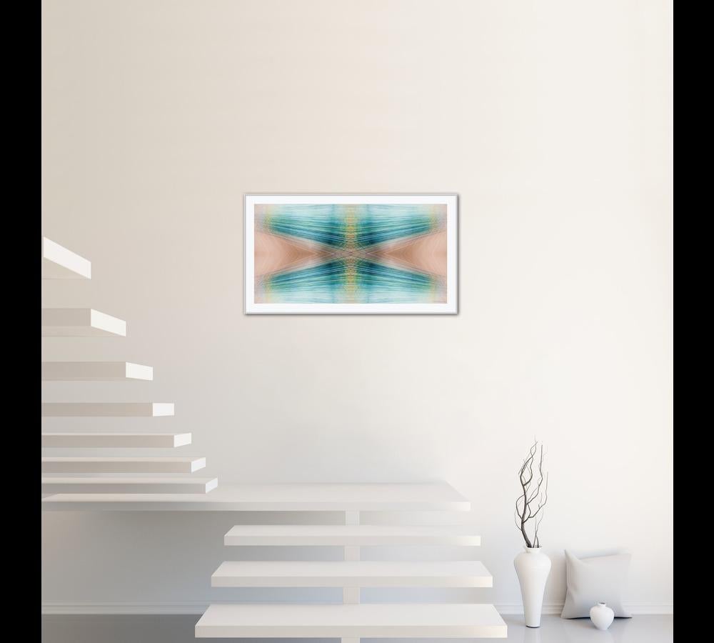 Mohamed Yakub Color Long Exposure Photograph Teal Abstract Horizontal Kenyan For Sale 2