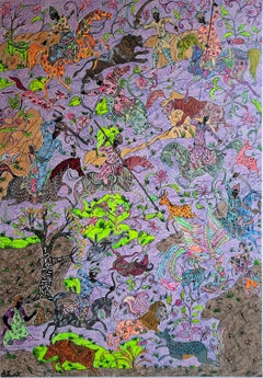 A hunting ground in paradise Mohammad Ariyaei Contemporary Iranian art animals