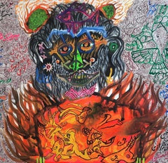 A poem for the youth Mohammad Ariyaei 21st Century art Iranian outsider painting