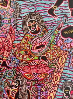 Fées et plongeurs au service de la reine Mohammad Ariyaei Art contemporain