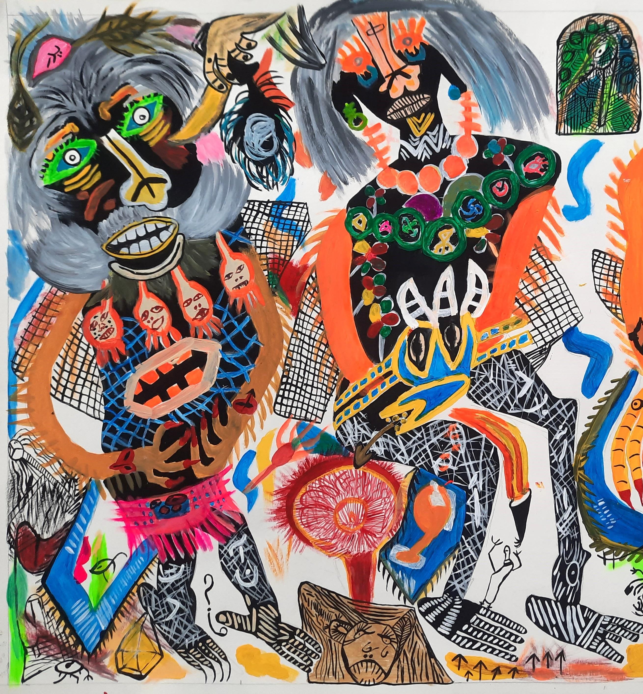 Non posso dimenticarti Mohammad Ariyaei Arte del 21° secolo Arte contemporanea outsider in vendita 1