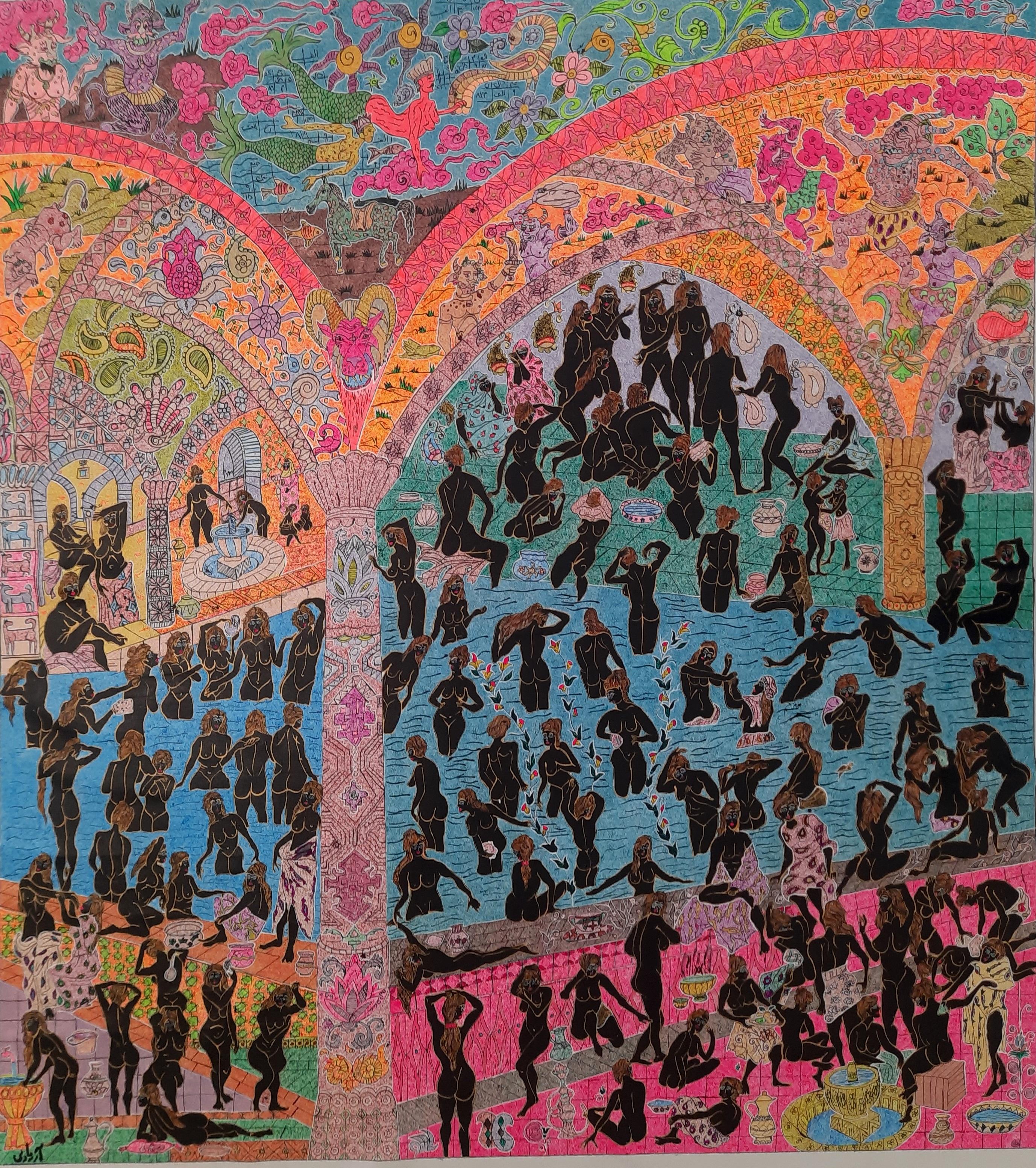 Le serve iraniane e il loro mondo di fantasia Mohammad Ariyaei Arte contemporanea donna