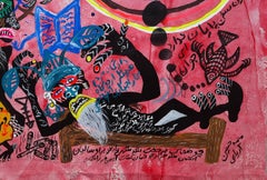 Mystical love Mohammad Ariyaei 21st Century Iranian outsider art paint