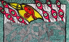 Simorgh Mohammad Ariyaei 21st Century Iranian painting outsider art mystic bird