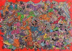 L'obéissance de la cour à Kiumars Mohammad Ariyaei – Peinture contemporaine – Art iranien