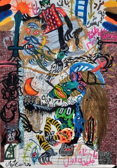 Stairway to Heaven Mohammad Ariyaei 21st Century art Iranian Contemporary paint