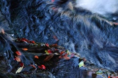 Waterfalls, Color Photography, Blue, Red by Indian Artist "In Stock"