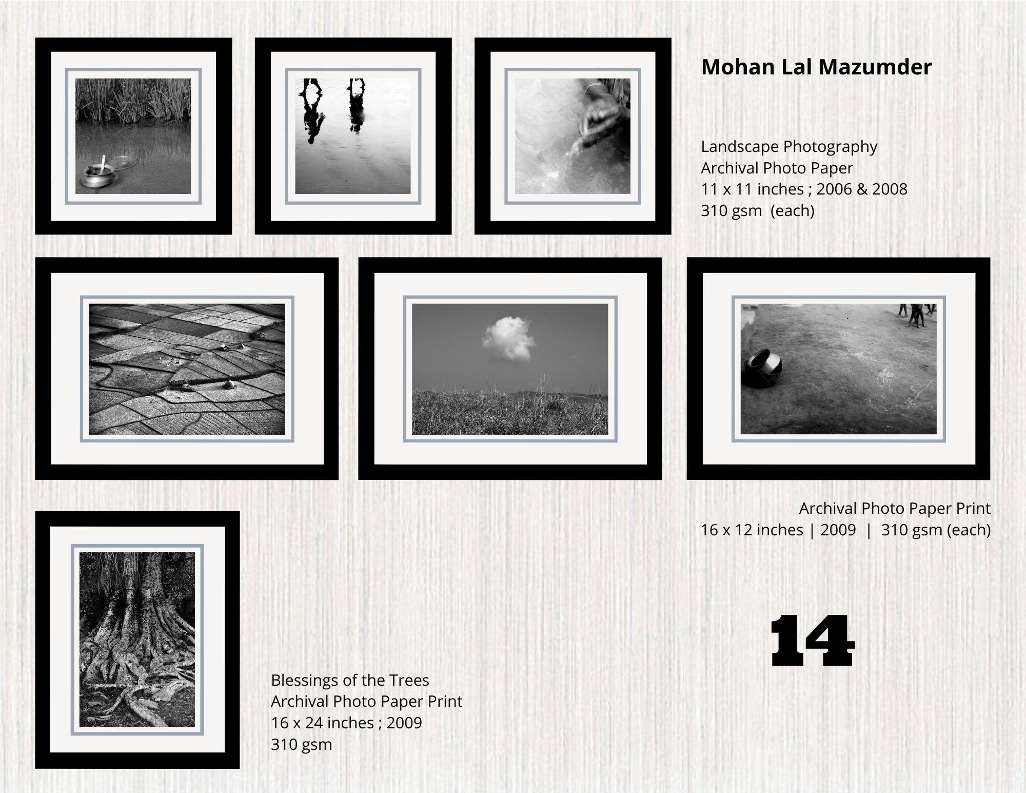 Black and White Photograph Mohan L. Mazumder - Cluster - 14