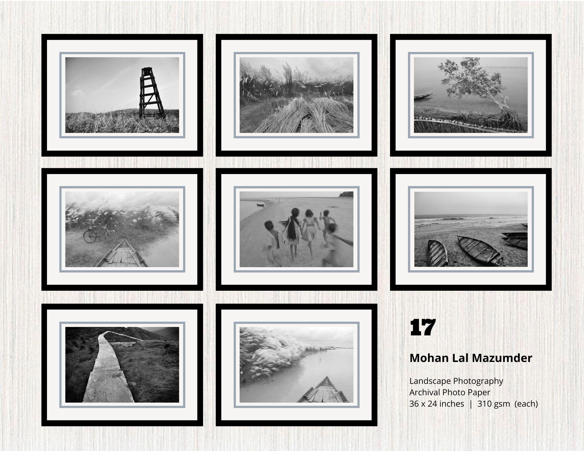 Mohan L. Mazumder Black and White Photograph - Cluster - 17
