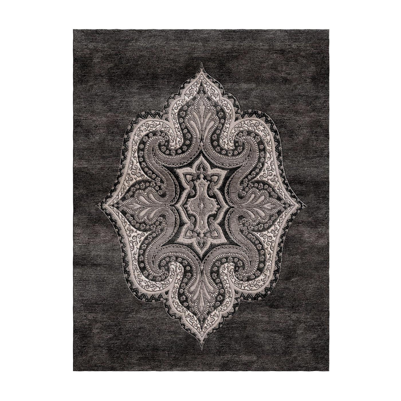Bow Black and Gray Rug For Sale at 1stdibs