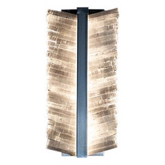 Mohawk Lighting Selenite Crystal Wall Sconce with Metal Base