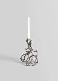 Portacandele Mohenjo Daros medio in ottone, Viya by Vikram Goyal