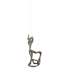 Mohenjo Daro Candle Holder Small in Brass, Viya by Vikram Goyal