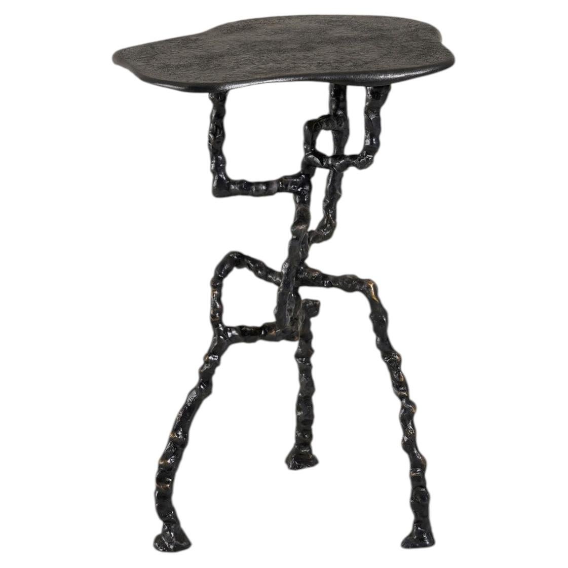 Brass side table, Mohenjo Daro in brass, Viya by Vikram Goyal For Sale
