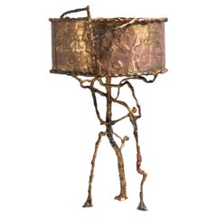 Mohenjo Daro Table Lamp in Brass, Viya by Vikram Goyal