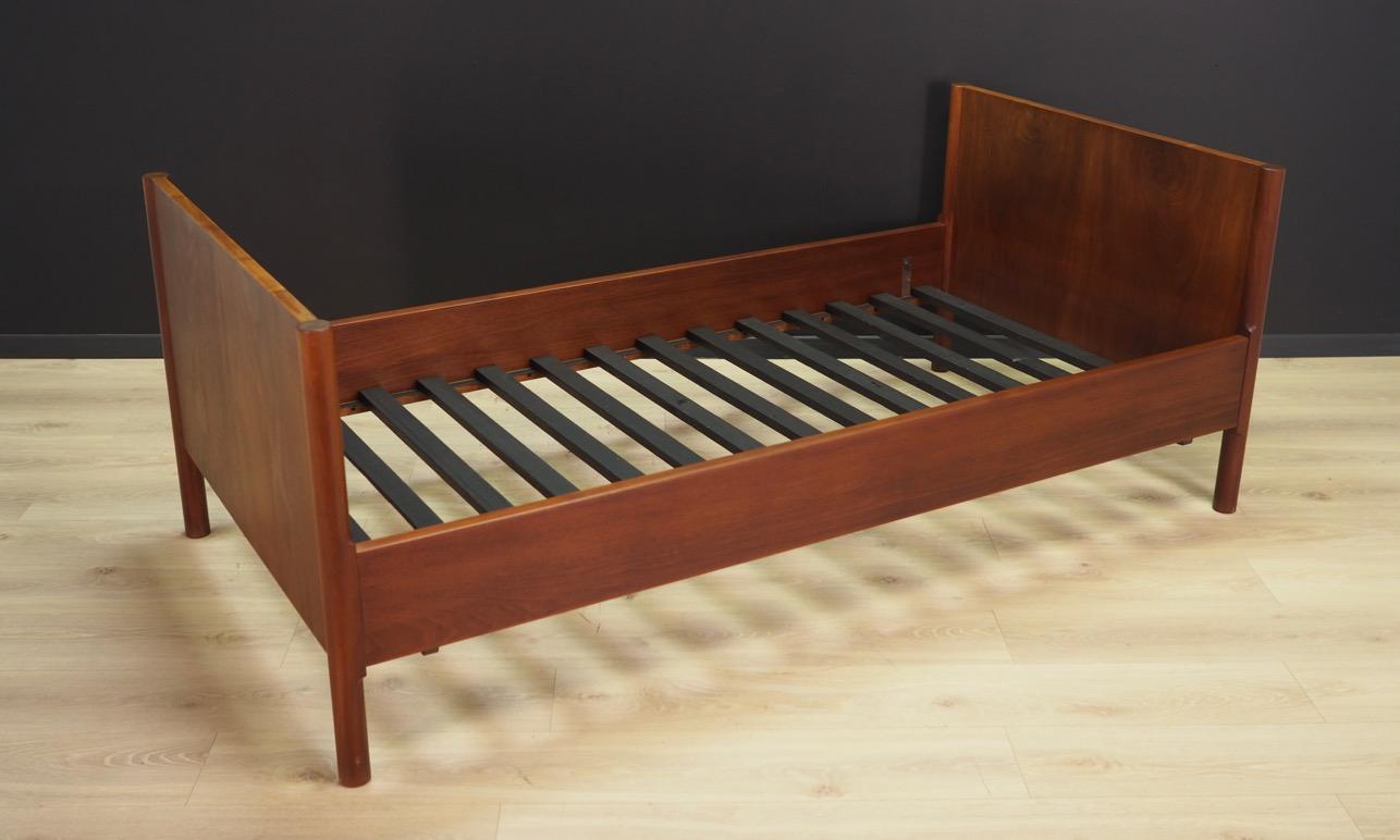 Woodwork Mahogany Bed Vintage, 1970s Danish Design