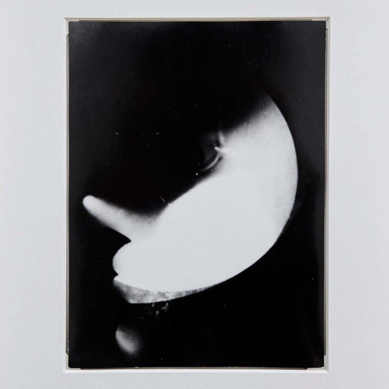 Moholy Photogram Shell Moholy-Nagy Self Portrait Black and White Photogram For Sale at 1stDibs