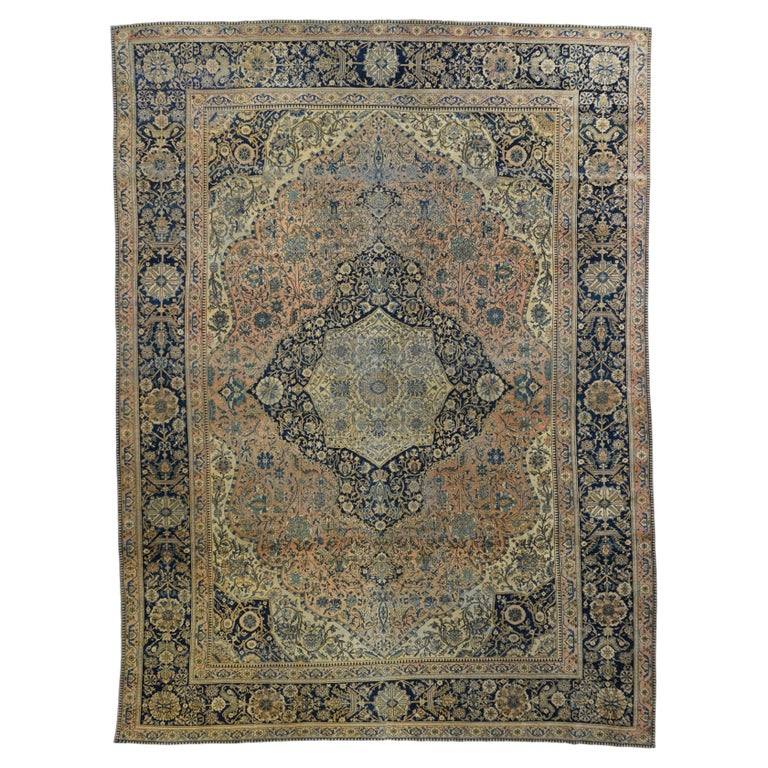 Mohtasham Kashan Rug For Sale at 1stDibs