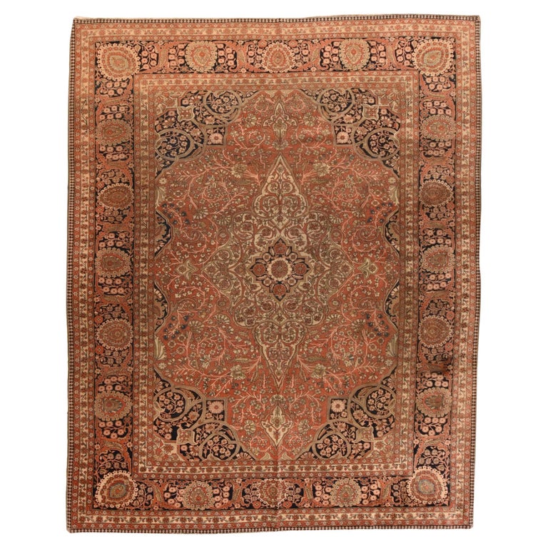 Mohtasham Kashan Rug For Sale at 1stDibs