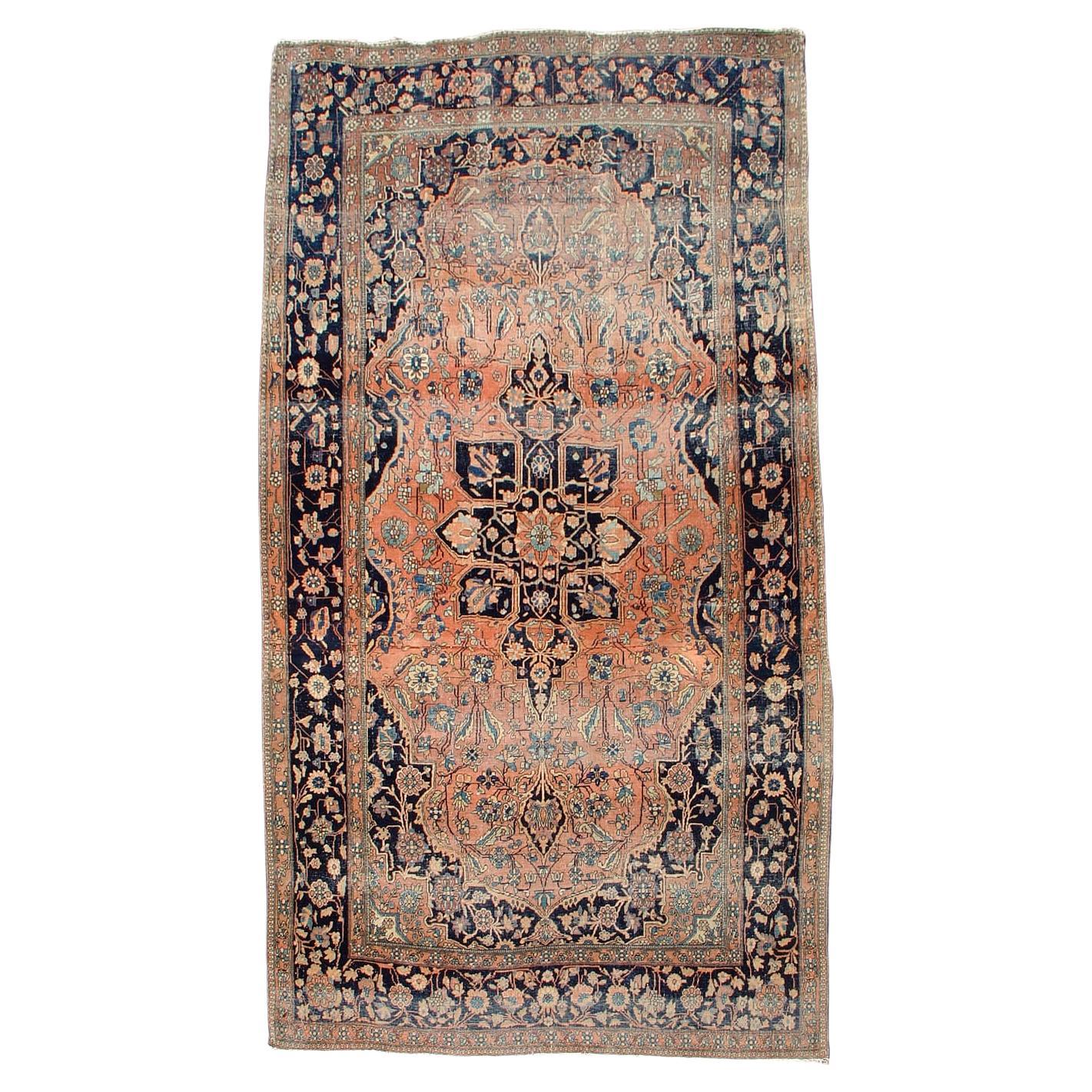Mohtesham Kashan Rug, 19th Century