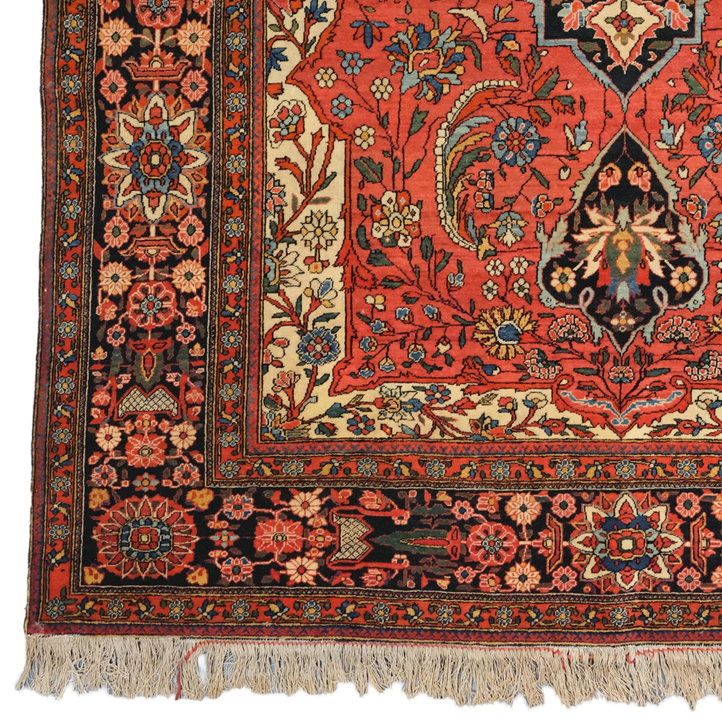 Tappeto Mohteshem Keshan della fine del XIX secolo

Questo antico tappeto Mohteshem Keshan risale alla fine del XIX secolo ed è notevole per la sua squisita e dettagliata lavorazione a mano. Il centro del tappeto è decorato con motivi intricati e