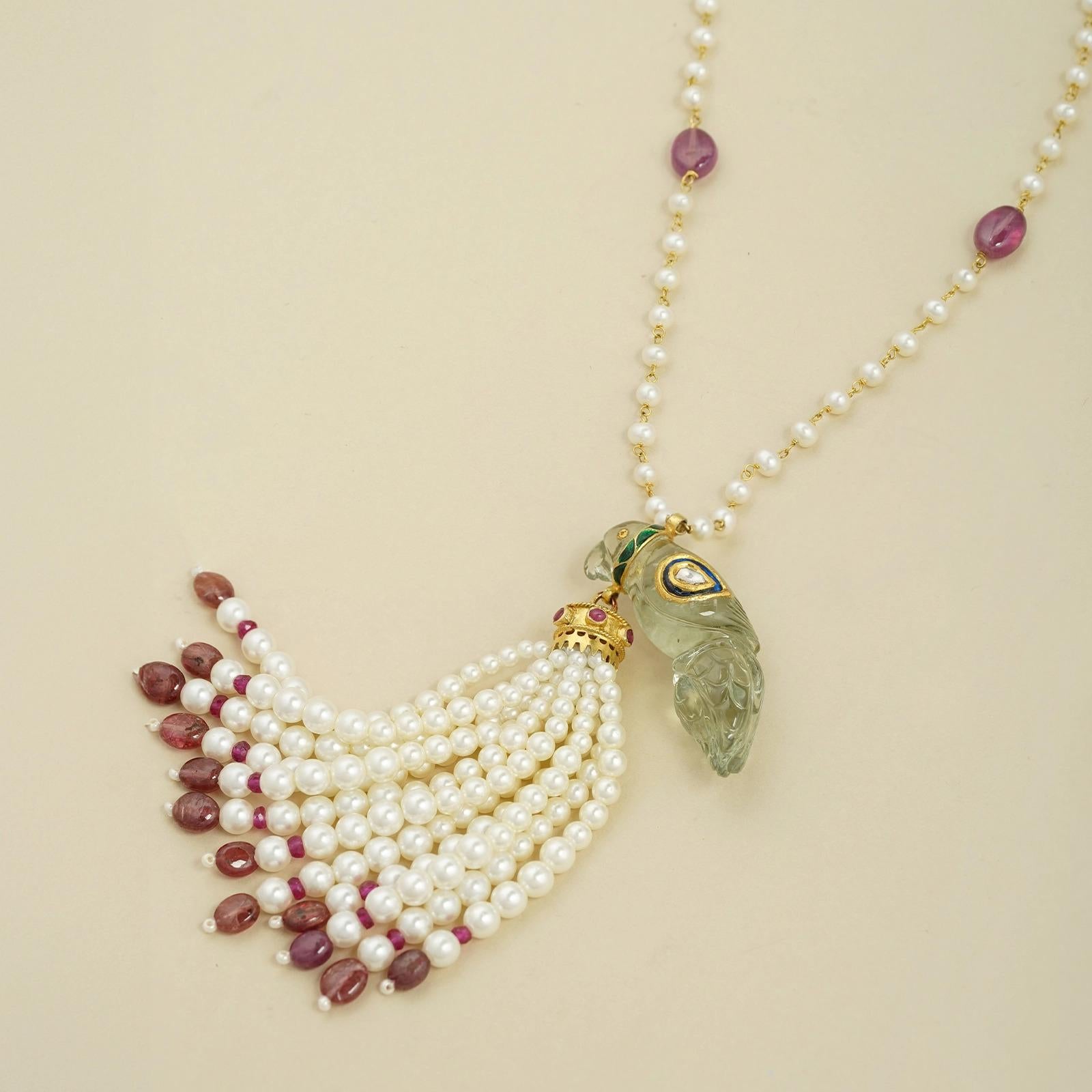 Taglio brillante Collana con nappe Moi Aien in vendita