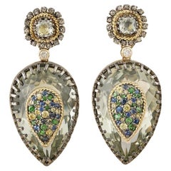 Orecchini Moi Clara con diamanti e tsavorite