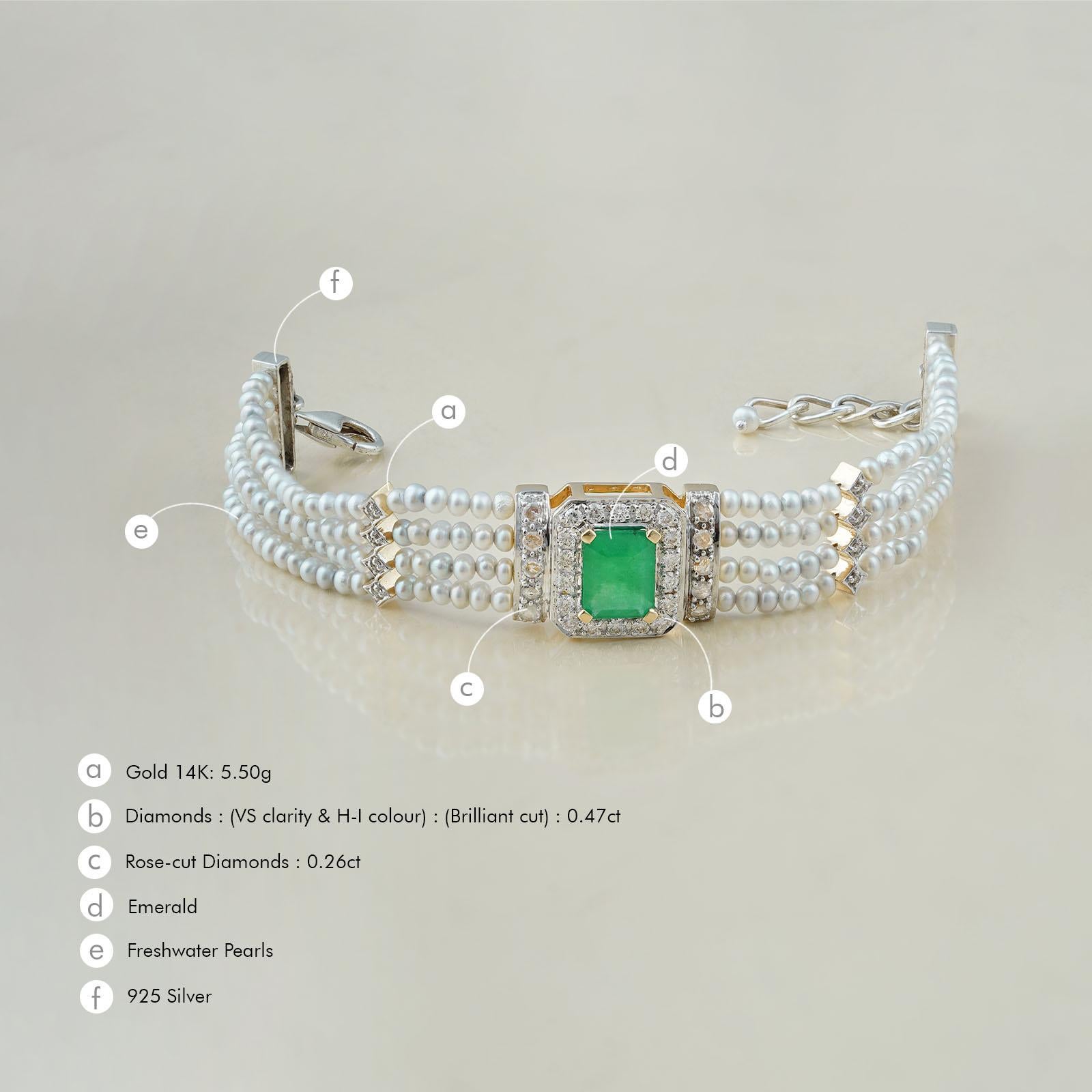 Moi Elizabeth Snow Bracelet In New Condition For Sale In Lawrenceville, GA