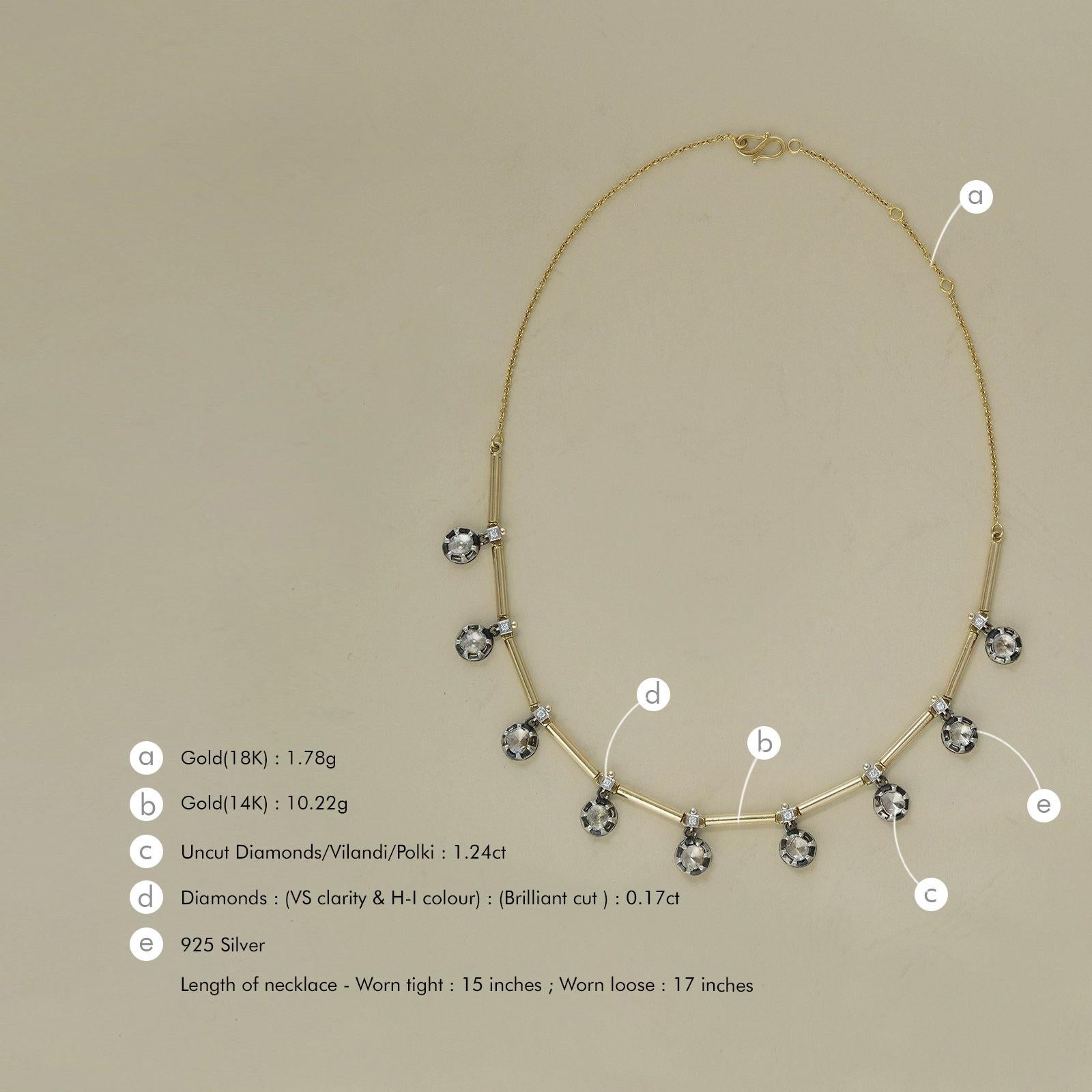 Moi Lisa - Collana in oro e diamanti In condizioni Nuovo in vendita a Lawrenceville, GA