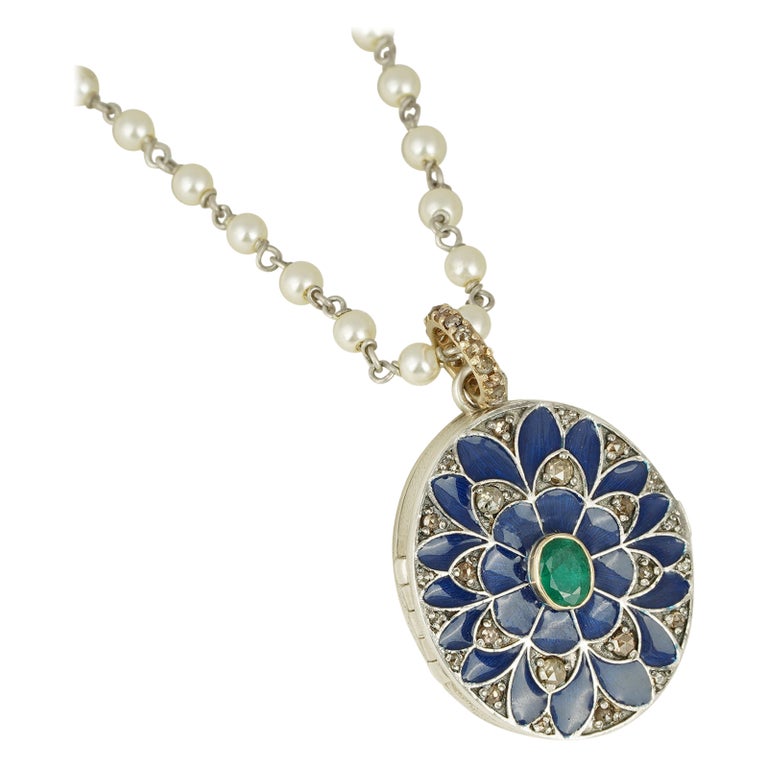 Collier Or Blanc 18 Carats Diamants - Poids 2.49 G - Occasion - Diamants Naturels Couleur G