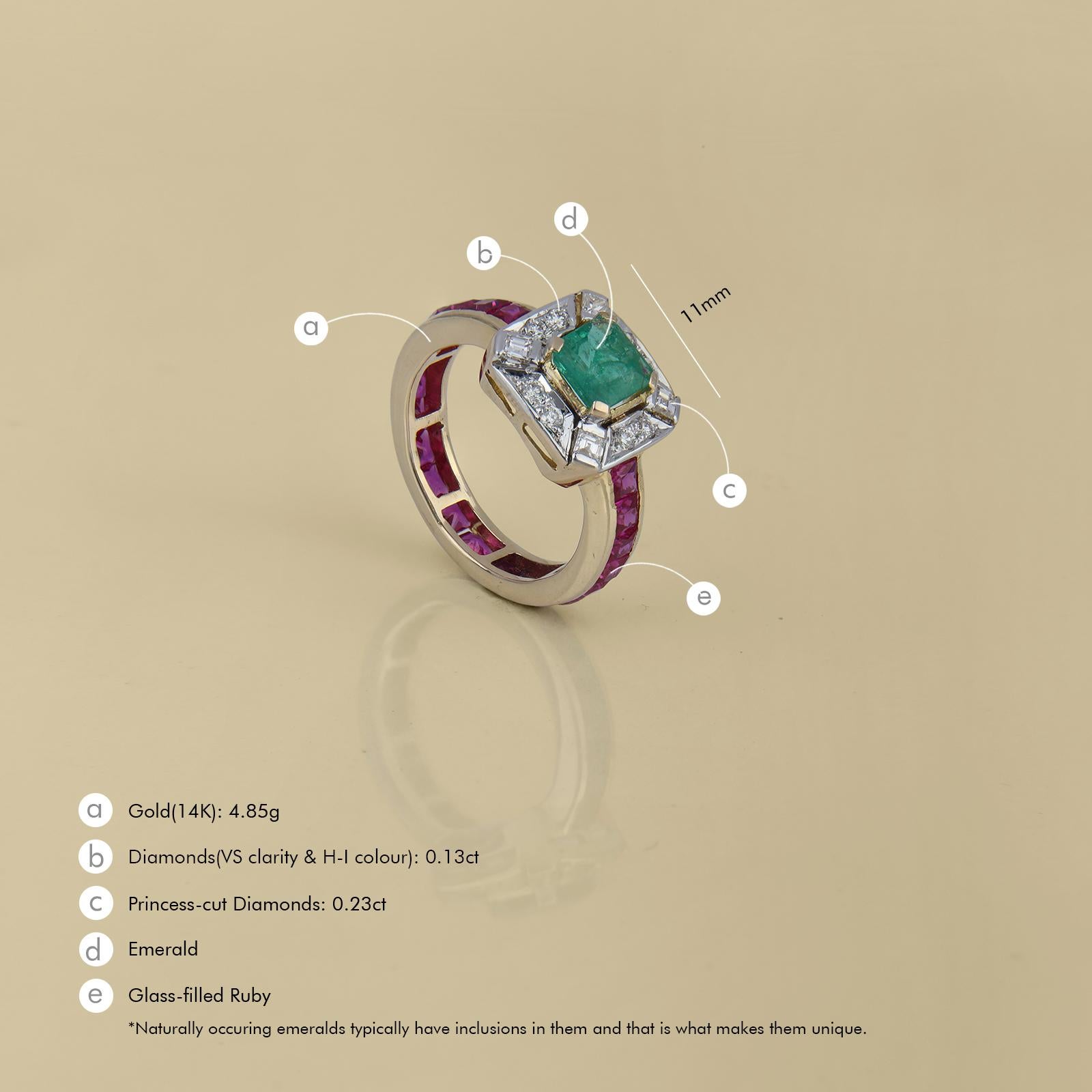 For Sale:  Moi Nizam Emerald and Ruby Ring 6