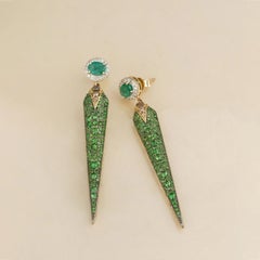 Moi Rosa Emerald Tsavorite Earrings