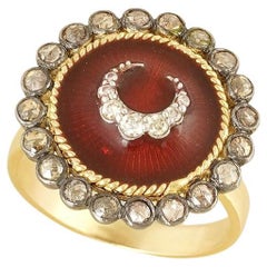 Moi Sarai Ring aus Gold, Silber, Diamant und Emaille